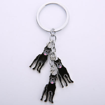 Little Creative Gifts Metal Key Ring Pet Dog Keychain Pendant