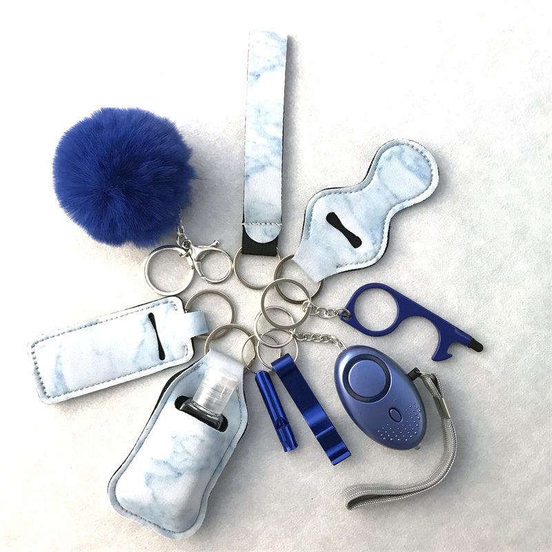 Wrist Keychain 10 Pieces Suit Door Opener Hand Sanitizer Bag