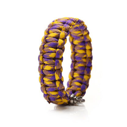 Pulsera de paracord con hebilla en forma de O para exteriores, pulsera de supervivencia tejida con cuerda de paraguas de siete núcleos