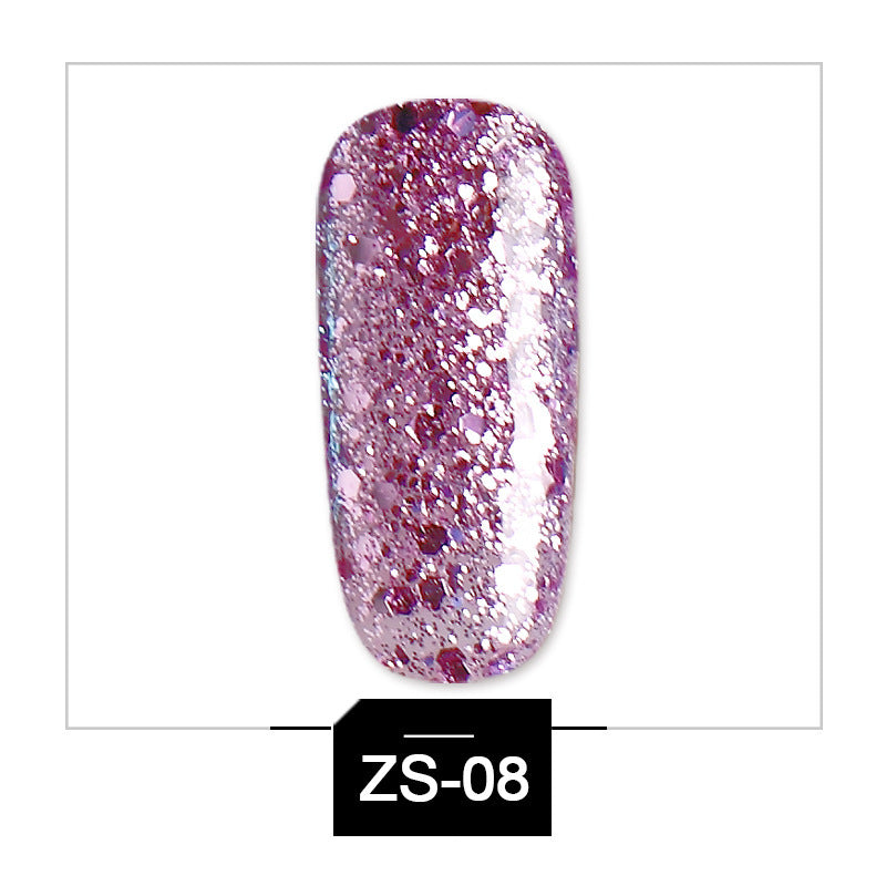 Glitter Phototherapy Nail Polish Glue Removable Nail Sequins