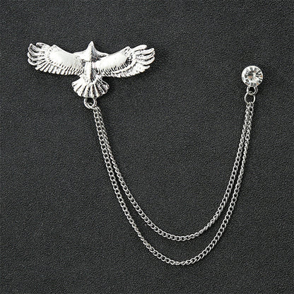 Fashion Simple Men's Chain Rudder Brooch