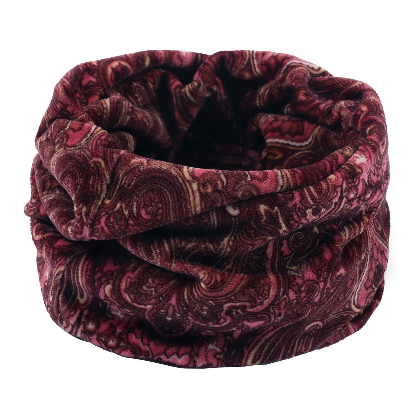 Warm Short Velvet Double-layer Knitted Scarf