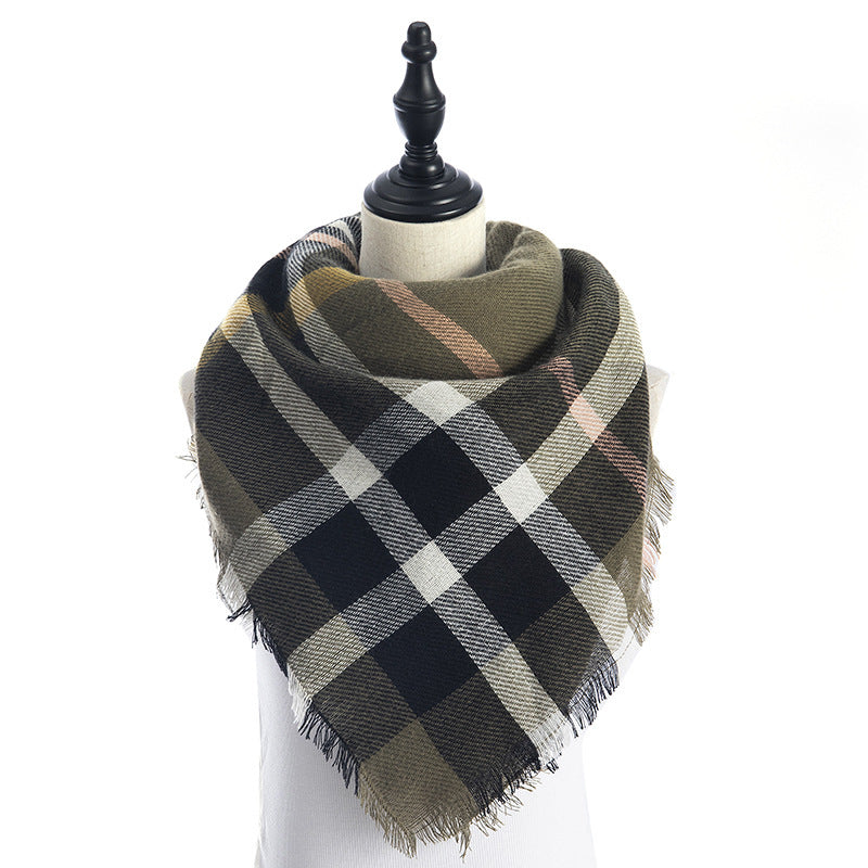 Women's Cashmere-like Plus-sized Double-sided Qicaigei Scarf Shawl