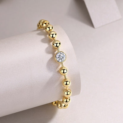 Women's Moissanite Chain Ins Style Bracelet