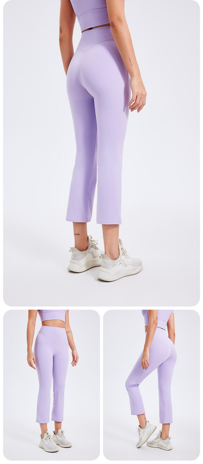 Pantalones de yoga ajustados de cintura alta para mujer de verano