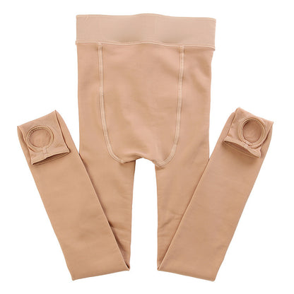 Women's Autumn And Winter Nude Feel Stockings Supernatural Fleece-lined Thick Leggings