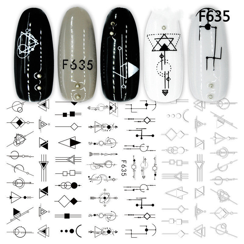 Japanese Three-dimensional 5D Embossed Nail Stickers