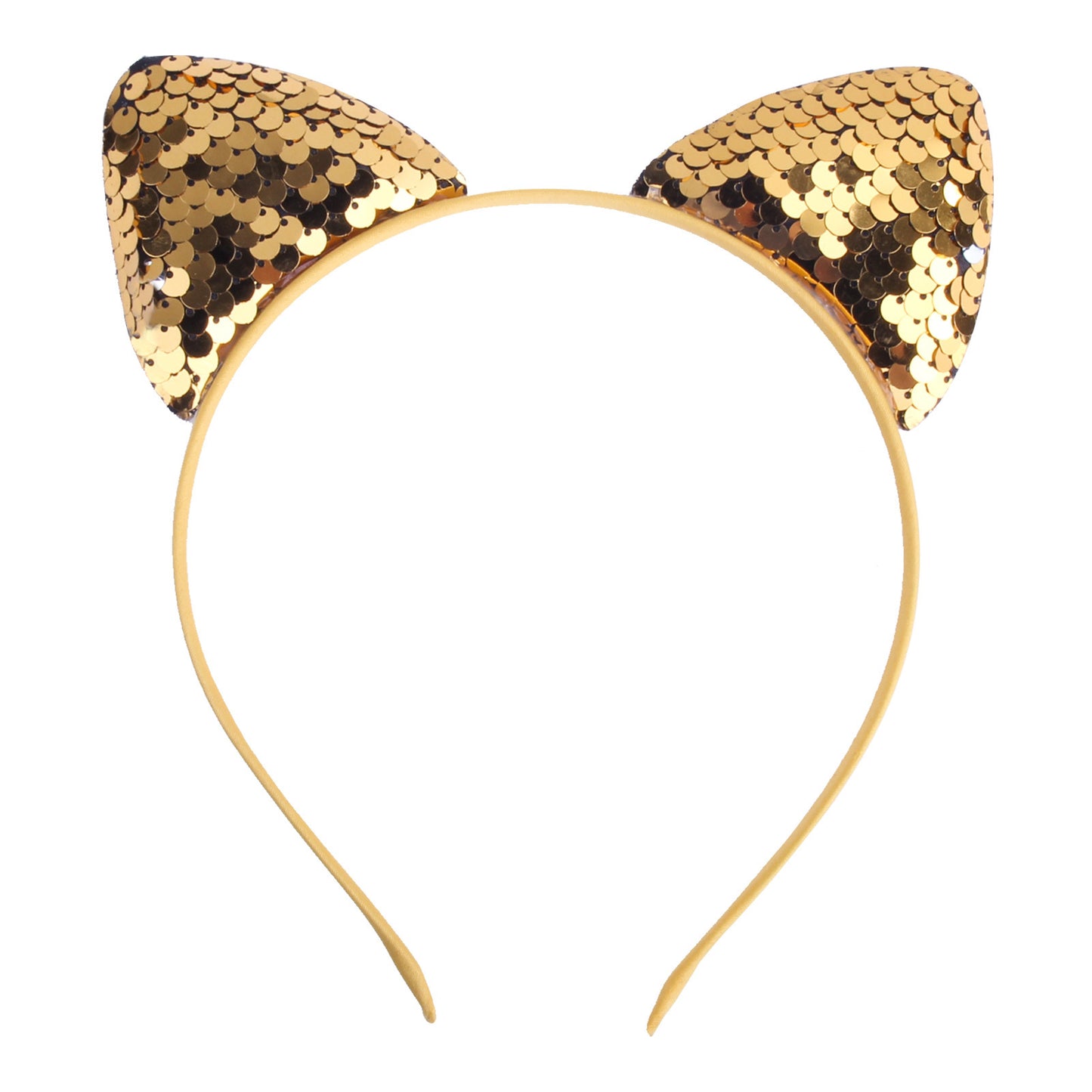 Quicksand Children's Cartoon Sweet Headband Hairpin Flip Scale Sequined Cat Ears Accessory