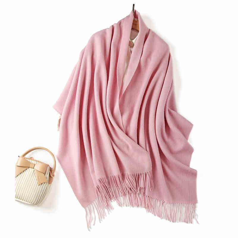 Fashionable All-matching Australian Pure Wool Solid Color Shawl