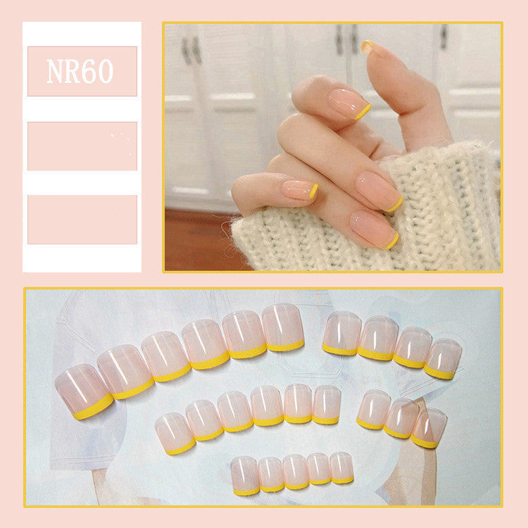 24 Pieces Of Nail Art Patches Can Be Detached And Reused