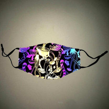 Halloween Christmas Colorful Reflective Mask