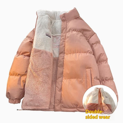 Reversible Cotton Coat Loose Thick Warm-keeping Cotton Clothing