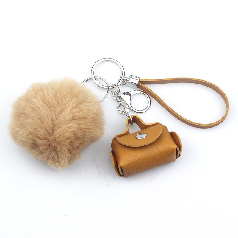 Fashion Ornaments Creative Leather Bag Keychain