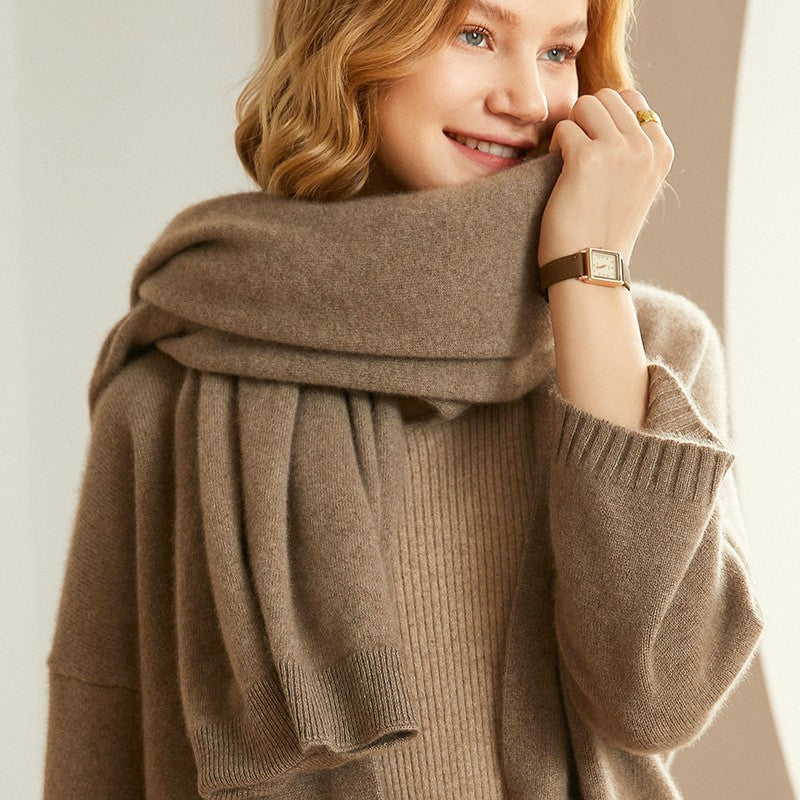 Cardigan Outer Wear Fashionable Warm Shoulder Pad Women's Scarf