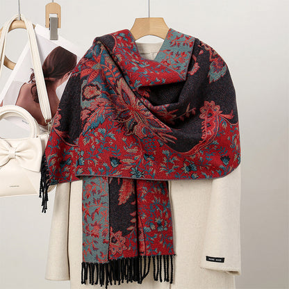 All-matching Cashmere-like Thick Warm Scarf