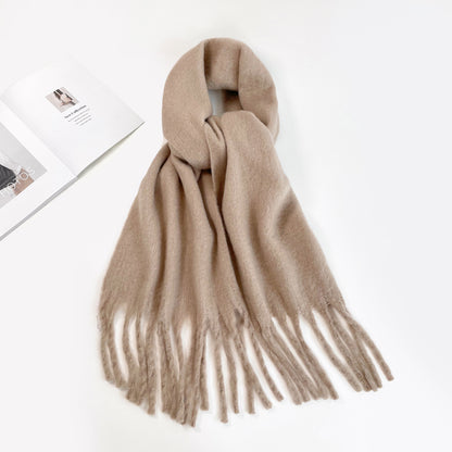 Fashion Solid Color Haima Hair Scarf For Women