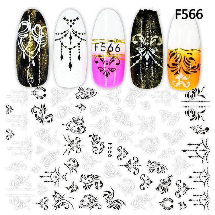 Japanese Three-dimensional 5D Embossed Nail Stickers