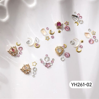 Women's Fashion Simple Love Nail Diamond Set