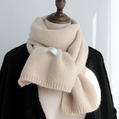 Solid Color Scarf Women's Autumn And Winter Warm