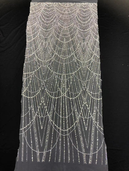 Embroidered Lace Fabric For Evening Dress