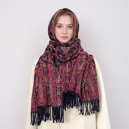 All-matching Cashmere-like Thick Warm Scarf