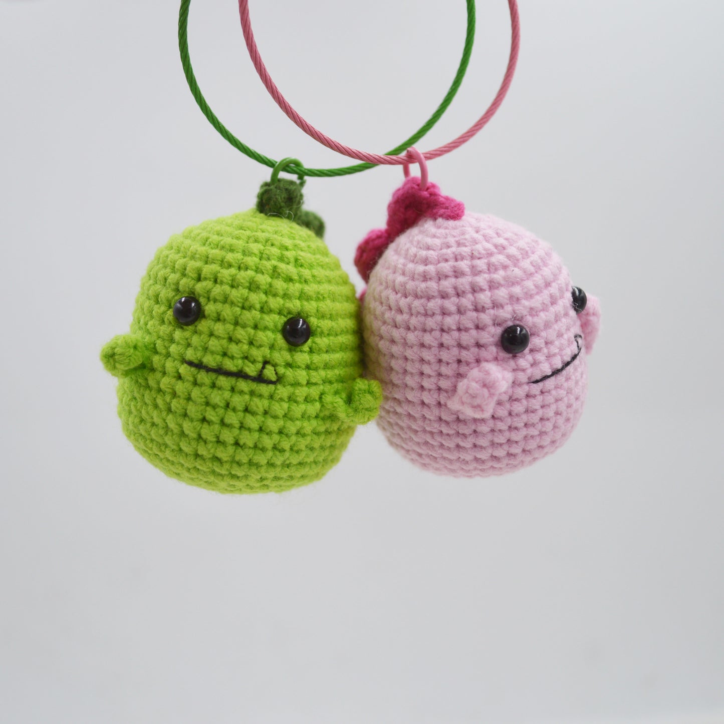 Little Dinosaur Knitted Pendant Key Ring