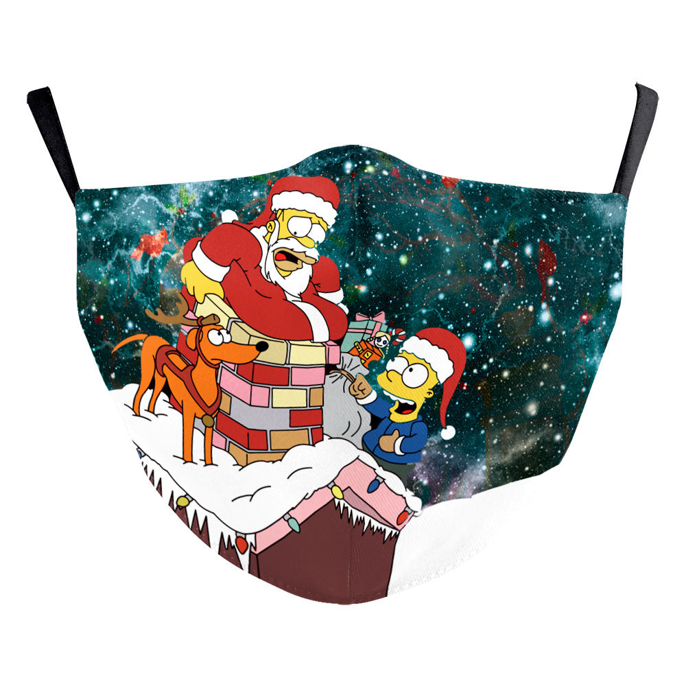 Christmas Starry Sky Digital Printing Dust Mask