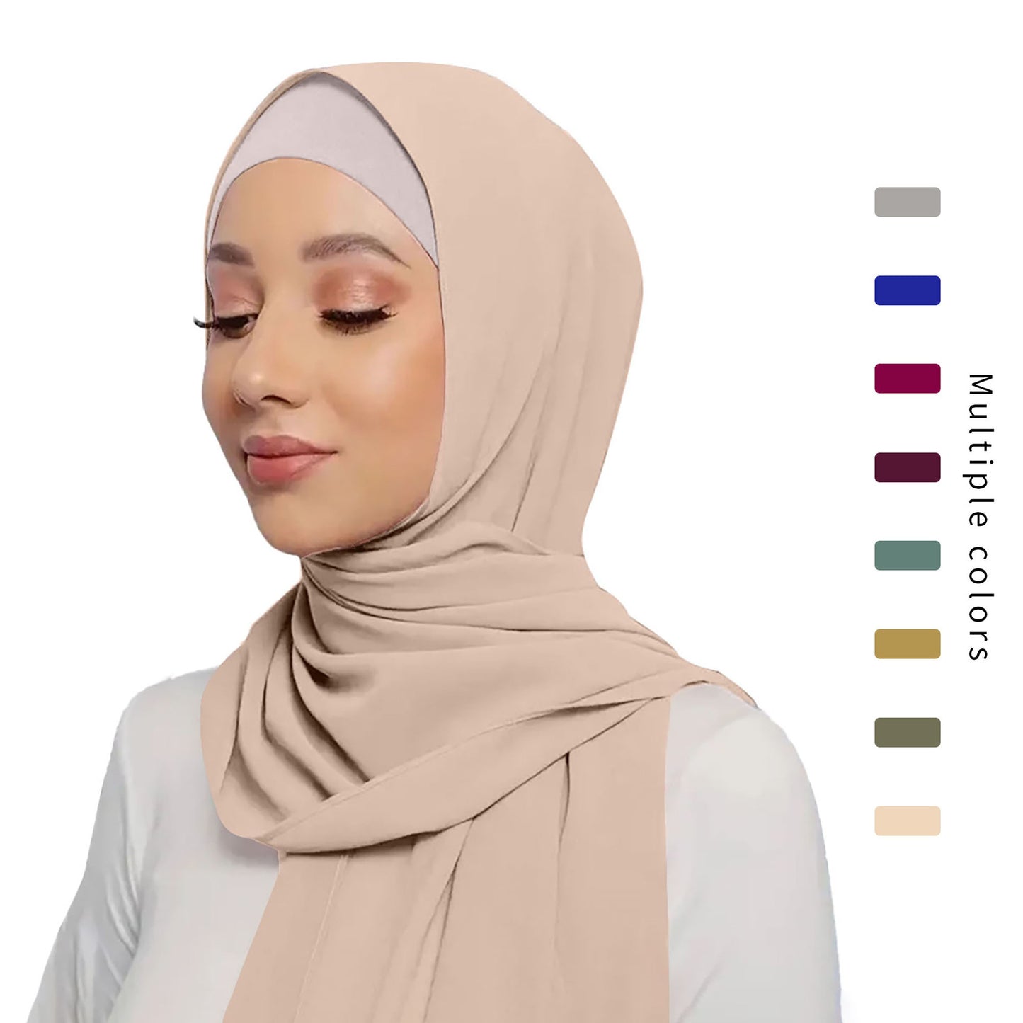 Women's Solid Color Modal Base Hat Shawl