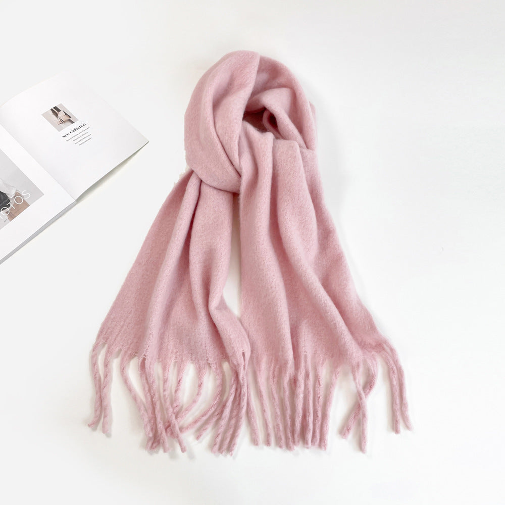 Fashion Solid Color Haima Hair Scarf For Women