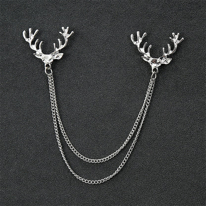 Fashion Simple Men's Chain Rudder Brooch