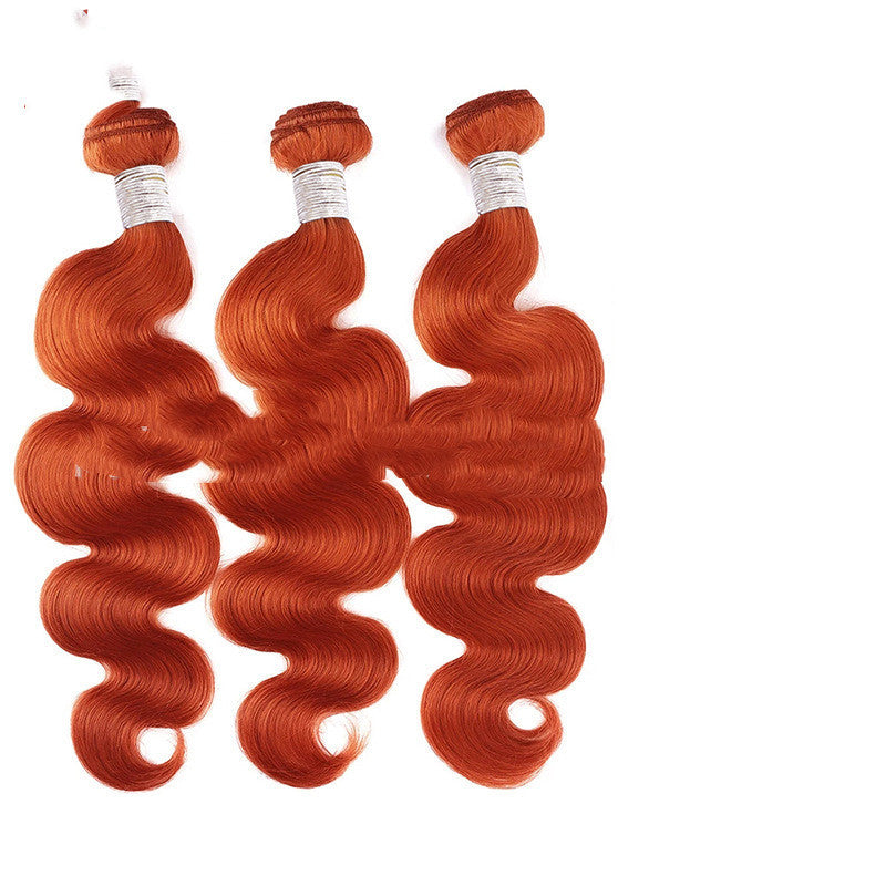 Real Hair Curtain Block Orange Europe And America