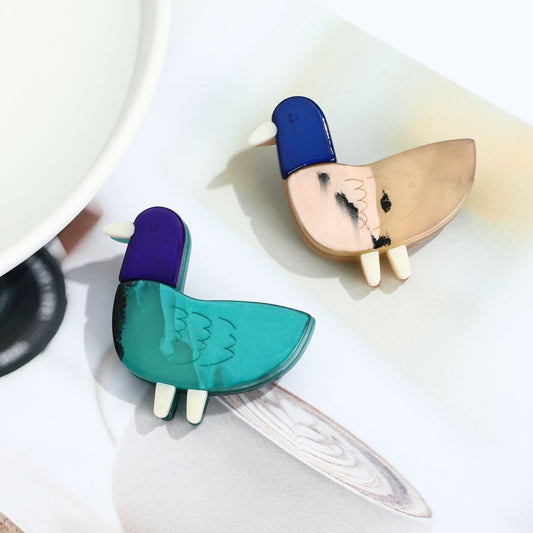 Little Duck Cute Color Matching Brooch