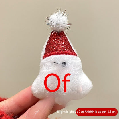 Cartoon Cute Santa Claus Brooch Christmas Festival Accessories