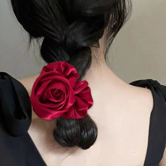 Bun Ponytail Advanced Sense Flower Hair Rope Rubber Band Headdress