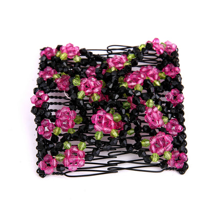 Colorful Beaded Magic Hair Comb Hair Band