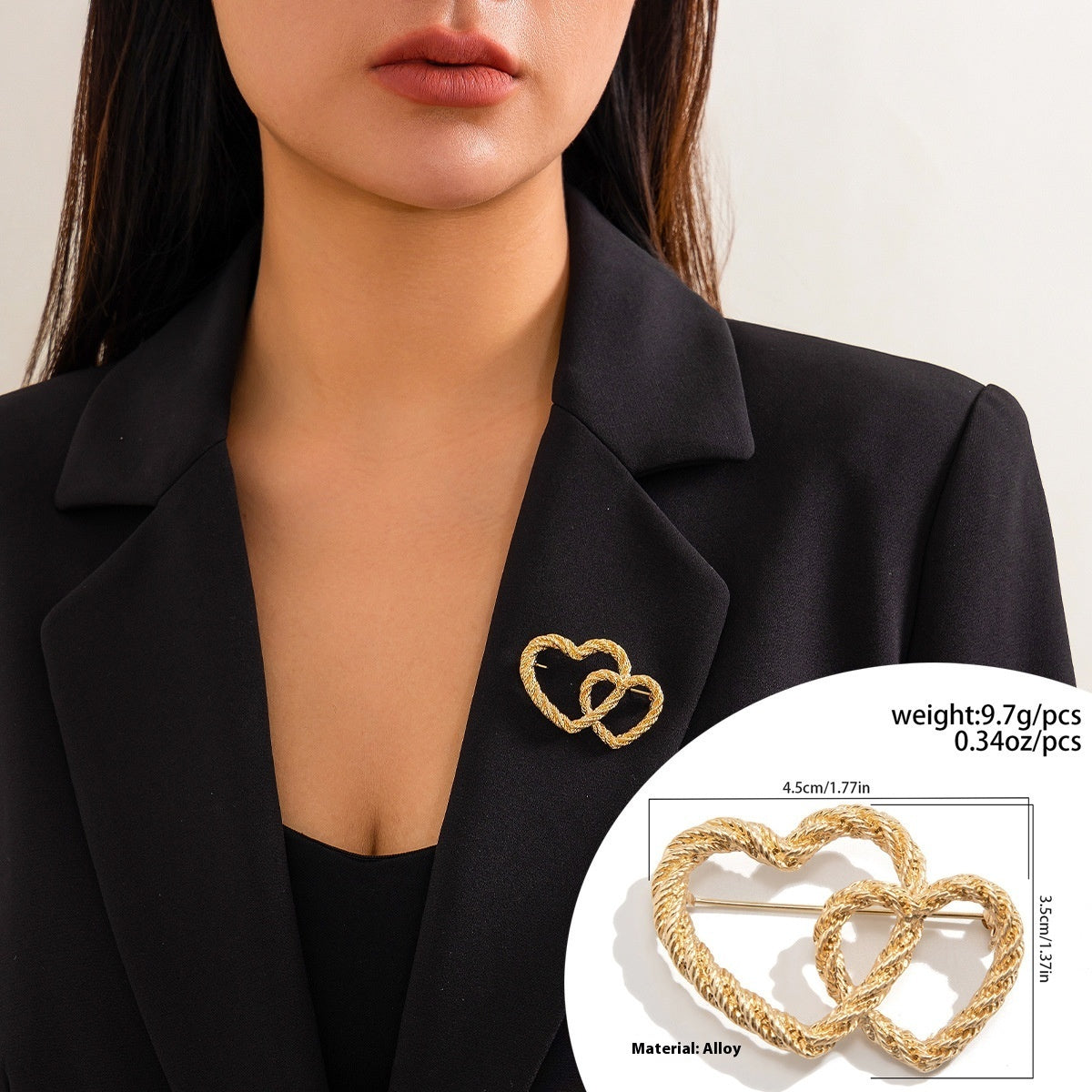 Liquid Lava Brooch Women's Coat Bow