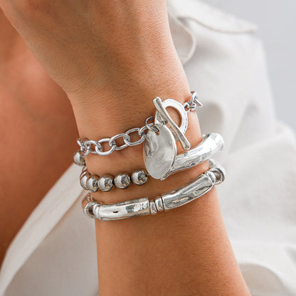 Ins Style Metal Round Bracelet