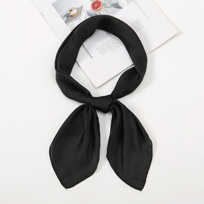 Simple And Versatile Satin Plain Handkerchief