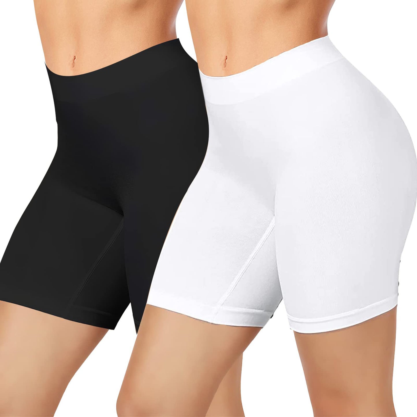 High Waist Belly Contraction Seamless Leggings Women's Plus Size Sports Safety Pants Anti-exposure