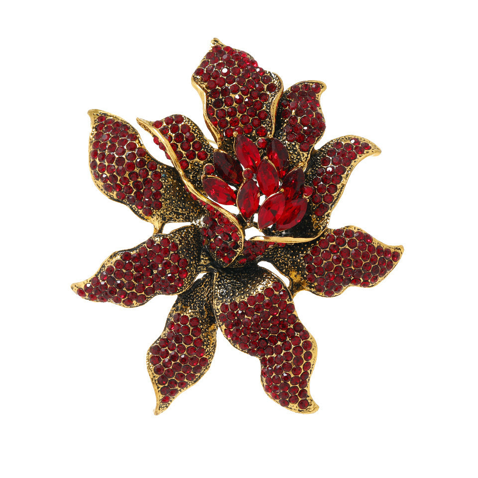 Accessories New Vintage Rhinestone Flower Brooch