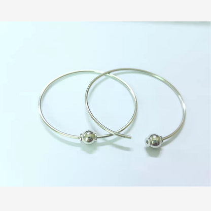 Pulsera de plata de ley S925 con tornillos móviles