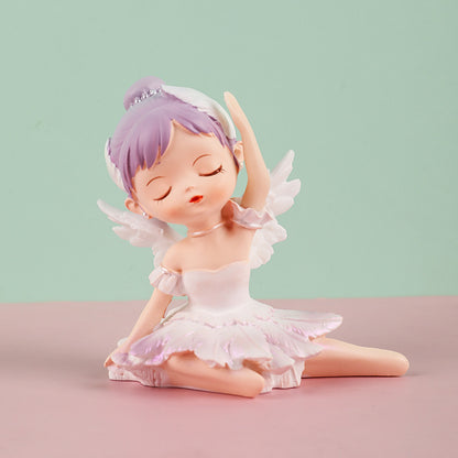 Ballerina Girl Home Decor Piece Cake Decoration