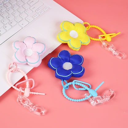 Creative Cute Flowers Keychain Plush Pendant Female Ins Style