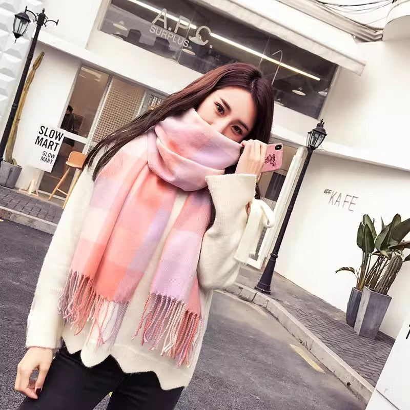 Warm Thickened Couple Scarf Student Trendy High-grade Shawl