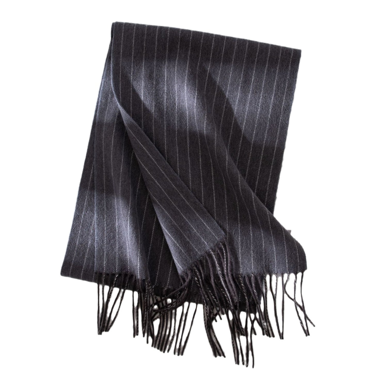 Women's Wool Scarf Striped Long Warm Shawl