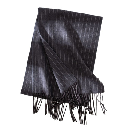 Women's Wool Scarf Striped Long Warm Shawl