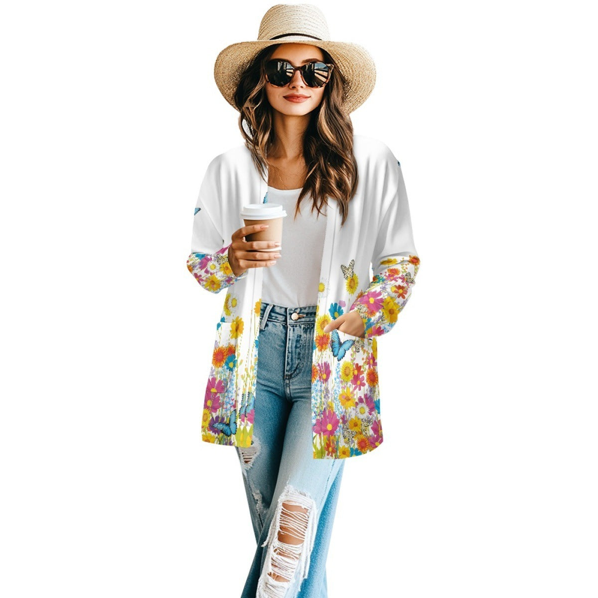 Spring And Autumn Long Sleeve Cardigan Jacket