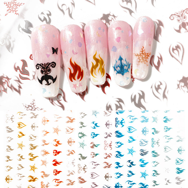 Nail Art Valentine's Day Butterfly Flower Starry Paper