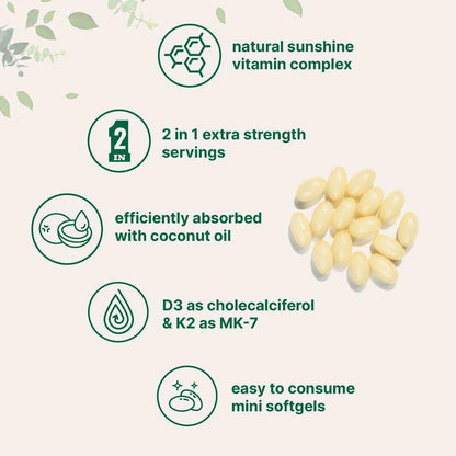 Cápsulas blandas de vitamina K2, 180 comprimidos