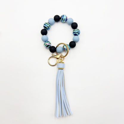 Handmade Beaded Bracelet Tassel Key Chain